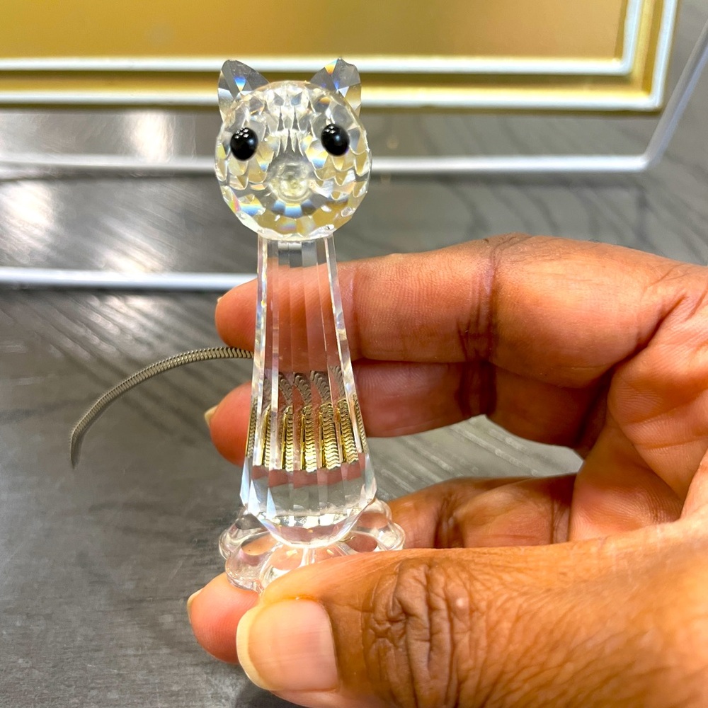 Swarovski Crystal Tall Cat